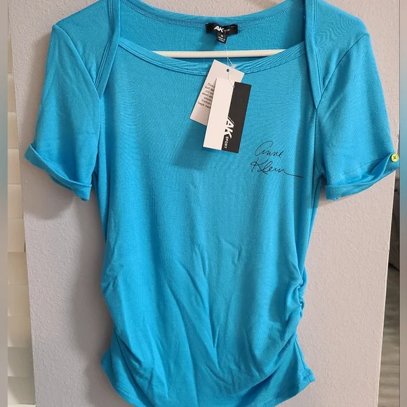 Anne Klein Sport Tops Anne Klein Sport Side Ruched Top Poshmark
